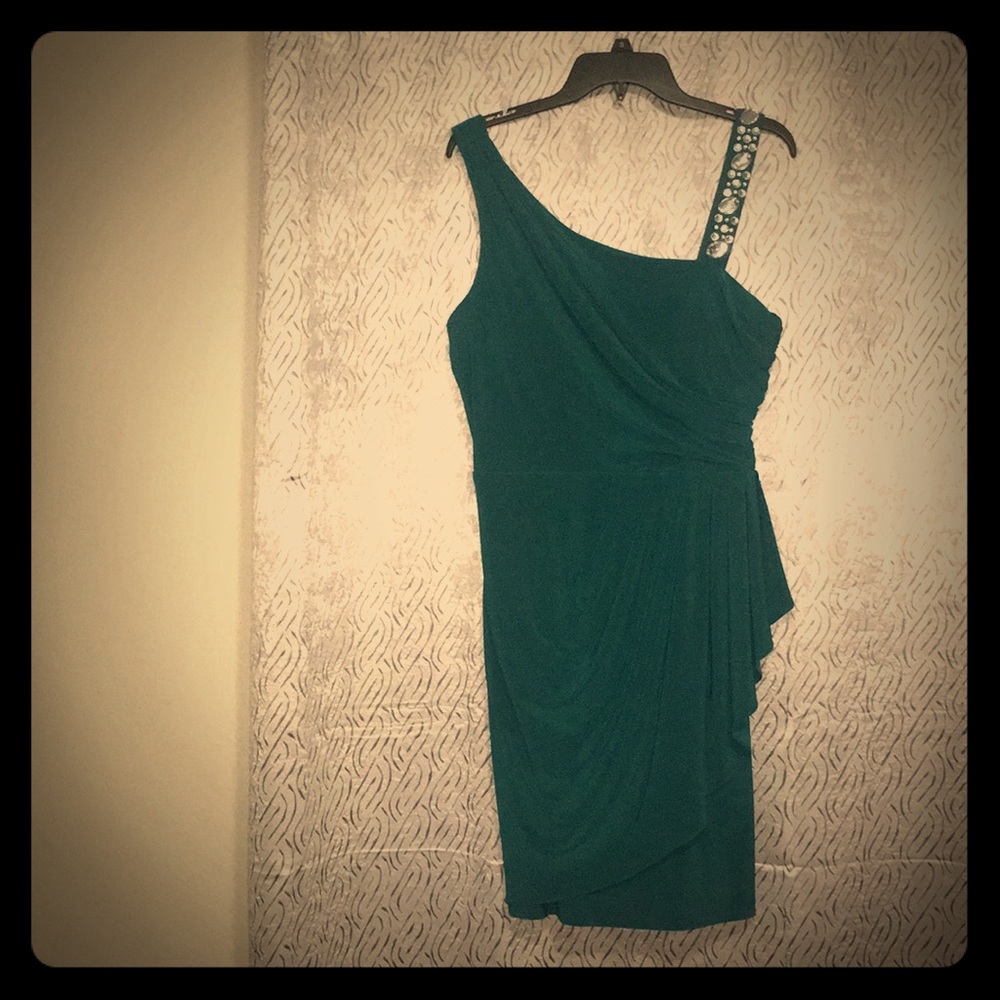Cocktail Goddess - Worn Only Once- Dark Aqua Dress